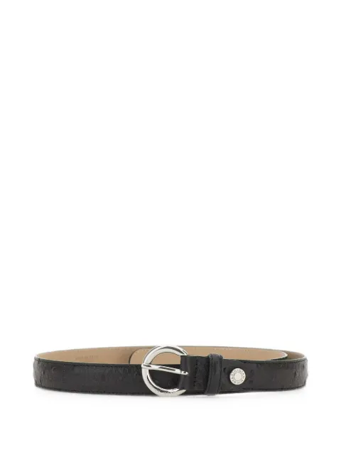 GIANNI CHIARINI ostrich-effect padded belt Black CNK00957STEMUNERO