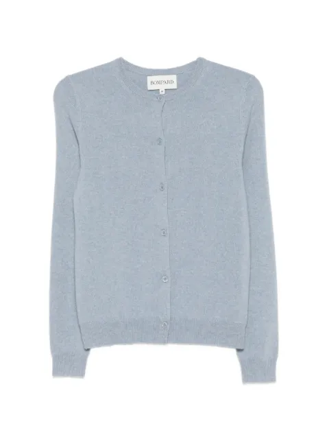 BOMPARD button-fastening crew-neck cardigan Blue MO9N