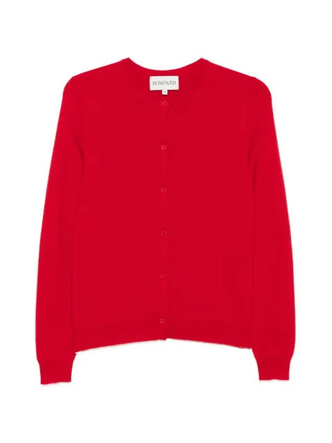 BOMPARD crew-neck button-up cardigan Red MO9N
