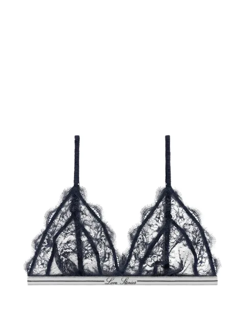 Love Stories Love lace-trim bralette Blue L265108663