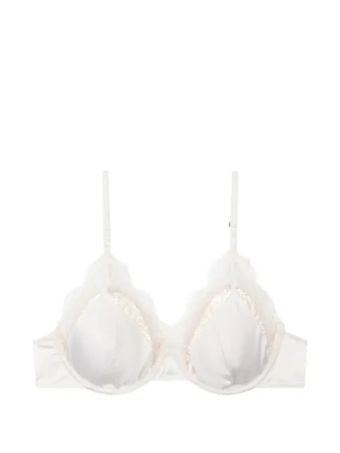 Love Stories lace-trim underwired bralette Neutrals L25101004