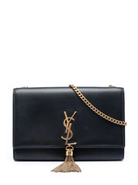 Saint Laurent Pre-Owned 2014 Medium Smooth Calfskin Classic Monogram Kate Tassel crossbody bag Black QIRPZ43B4ITUQXCH