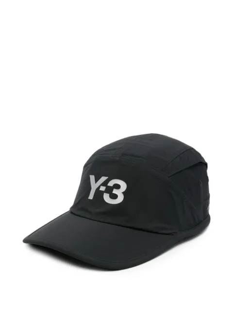 Y-3 logo-print panelled baseball cap Black LD4152