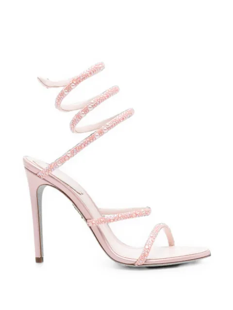 René Caovilla Cleo crystal-embellished sandals Pink C12942105RN01Y458