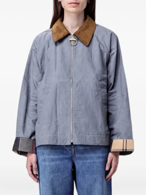 Barbour Catlin corduroy-collar jacket Grey LCA0392GY52