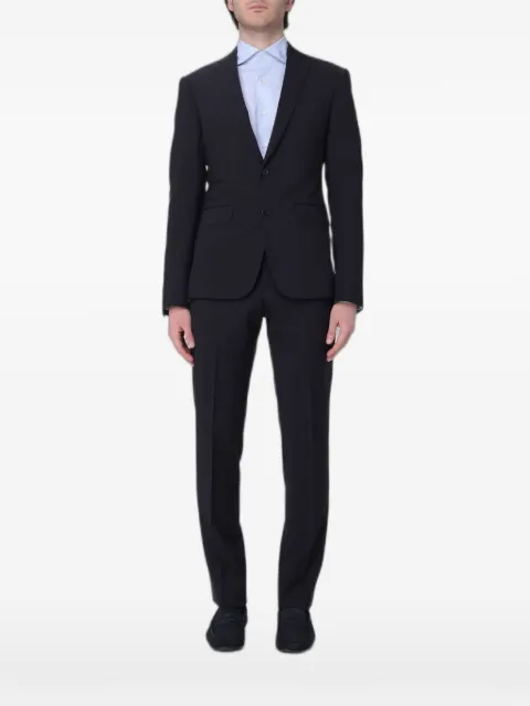 Emporio Armani notched-lapel single-breasted suit Blue EM000479TE10155