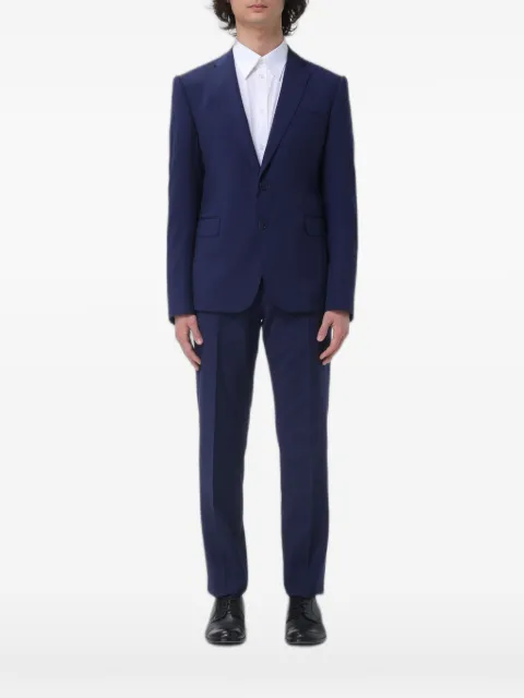 Emporio Armani single-breasted virgin-wool suit Blue EM000479TE10155