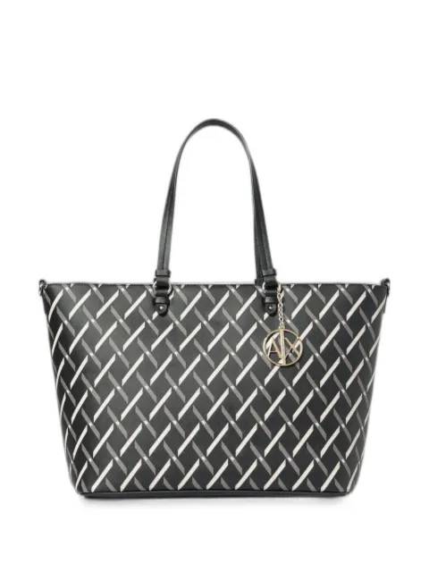 Emporio Armani logo-print tote bag Black XW000926AF17155