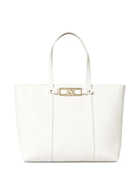 Armani Exchange logo-plaque tote bag White XW002608AF15632