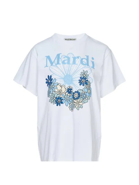 Mardi Mercredi Flowermardi Jardin T-shirt White 26SSMFK61JSS050WHSK