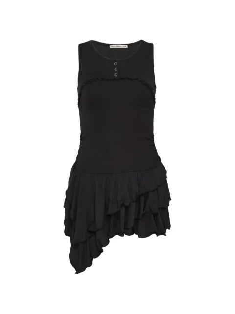 Mardi Mercredi layered ruffled mini dress Black 26SSMFK61JOP003BKQQ0000BLAC