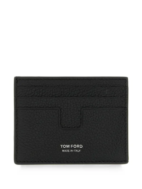 TOM FORD T Line grain leather card holder Black Y0233LCL158S