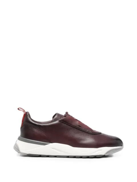 Santoni perforated leather sneakers Red MBIM22027BGRTGON