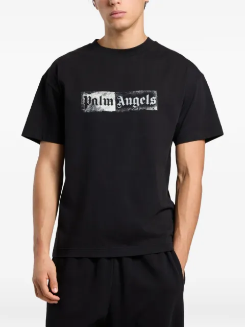 Palm Angels Stamp Logo T-shirt Black PAMAA01F26JR051003