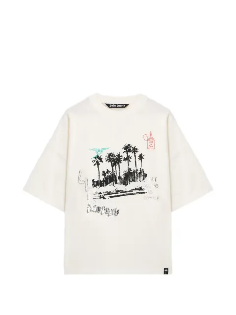 Palm Angels Palm Life loose tee Neutrals PAMAA03F26JR020310