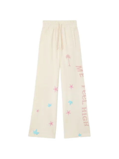 Palm Angels graphic-print track pants Neutrals PAWCH01F26FL020384