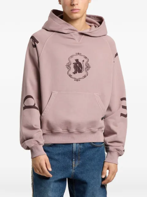 Palm Angels Devil Herald loose hoodie Pink PAMBB06F26FL023860