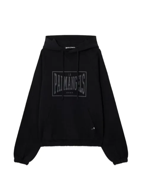 Palm Angels Box Logo loose hoodie Black PAMBB04F26FL011009