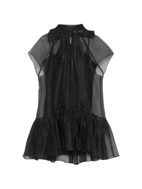 SIMKHAI Beaux organza mini dress Black 6241016O