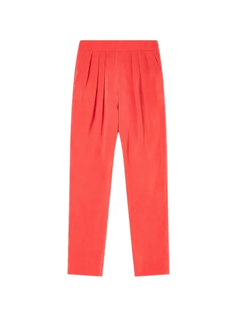 Giorgio Armani pleated tapered trousers Red GW002792TE13824