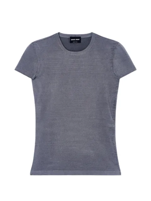 Giorgio Armani crew-neck short-sleeve T-shirt Grey GW002906AF24167