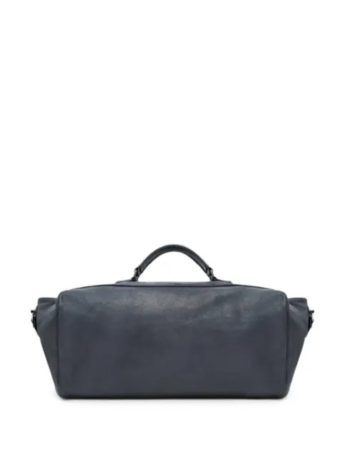 Giorgio Armani suede-panelled leather duffel bag Grey GM002955AF24822