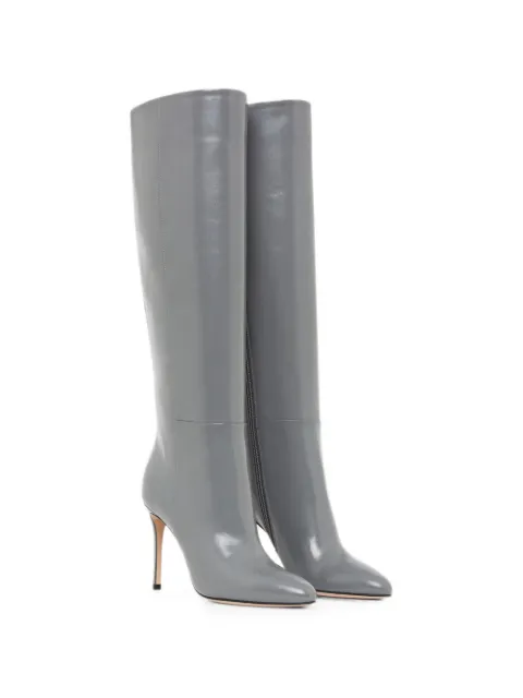 Giorgio Armani pointed-toe knee-high boots Grey GW003115AF18052