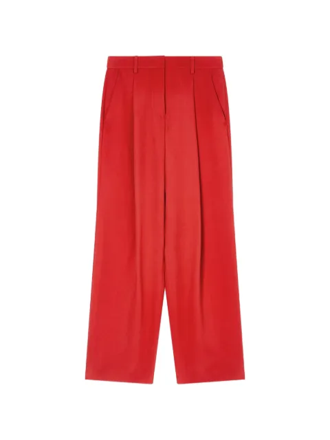 Giorgio Armani pleated wide-leg trousers Red GW002793TE20007