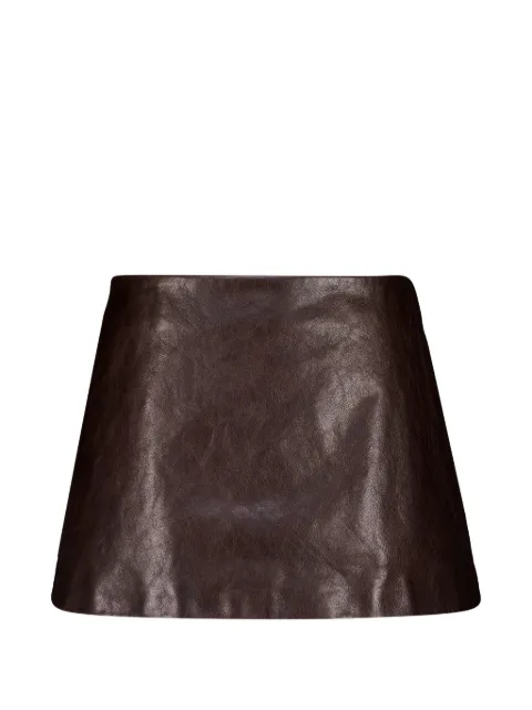 Balenciaga A-line mini skirt Brown A002F1TUS23