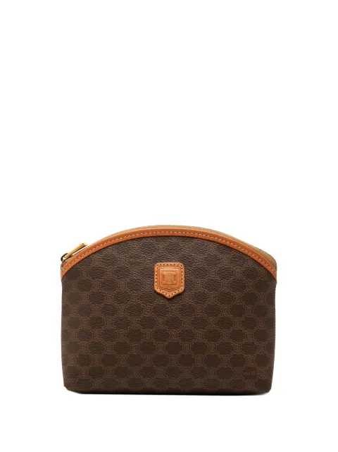 Celine Pre-Owned 20th Century Macadam Coated Canvas pouch Brown UXZM9OCBJ2ZF0PY0