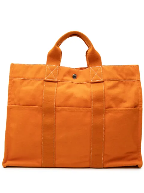 Hermès Pre-Owned 20th Century Canvas Fourre Tout MM tote bag Orange P5M9JY1T36PJBAFA