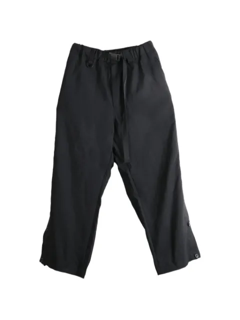 Y-3 button-fastening belted trousers Black KS6311