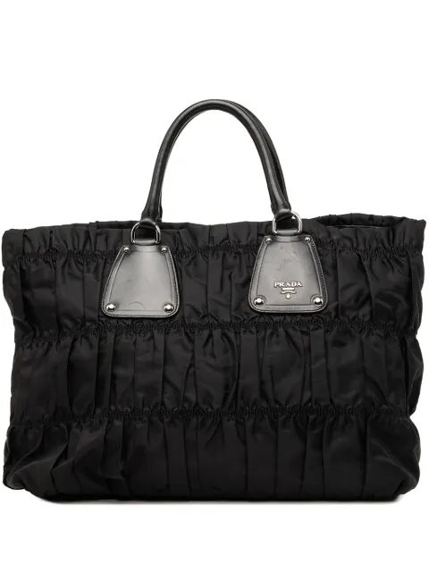 Prada Pre-Owned 2000-2013 Tessuto Gaufre tote bag Black 3Q2HS8U37K6XQQ4T