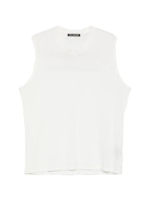 COLE BUXTON logo-print tank top White SS26CBSCOV340
