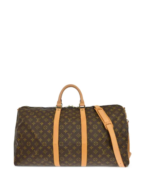 Louis Vuitton Pre-Owned 2001 Keepall Bandoulière 55 Monogram holdall bag Brown YQ08894