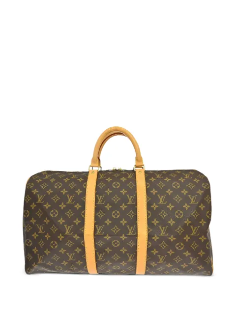 Louis Vuitton Pre-Owned 1999 50 Keepall monogram travel bag Brown NQ08867