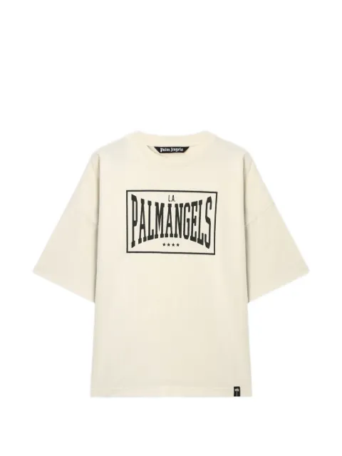 Palm Angels Box Logo loose T-Shirt Neutrals PAMAA03F26JR040310