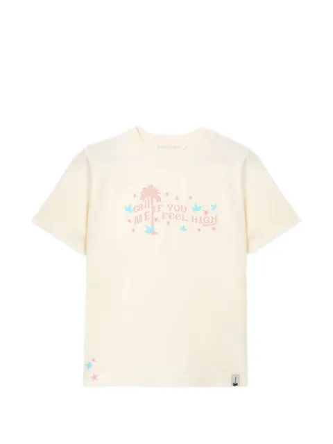 Palm Angels Feel High regular T-Shirt Neutrals PAWAA06F26JR010384