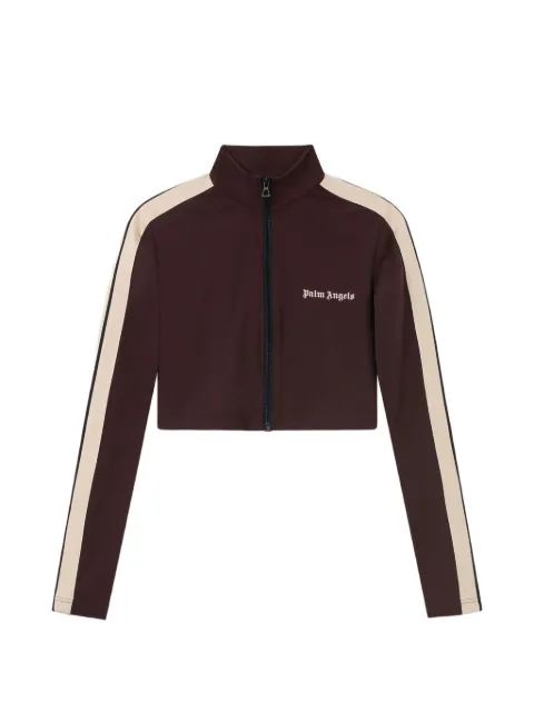 Palm Angels logo-print side-stripe jacket Brown PAWVO04F26FB01383B
