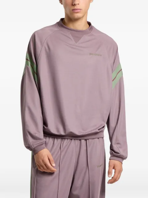 Palm Angels logo-print raglan-sleeve sweatshirt Purple PAMBF01F26FB013853