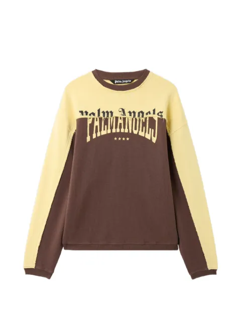 Palm Angels Vintage Logo crewneck sweatshirt Brown PAMBA06F26FL016019