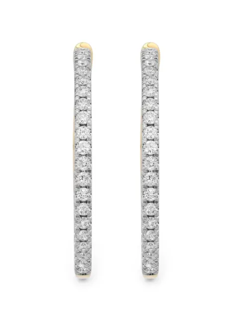 Sara Weinstock Eternity diamond hoop earrings Gold SWYWRLEHPSR
