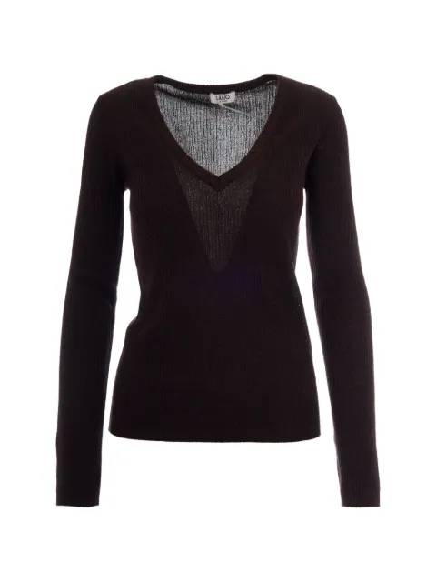 LIU JO lamé sweater Brown WF6416MS46J