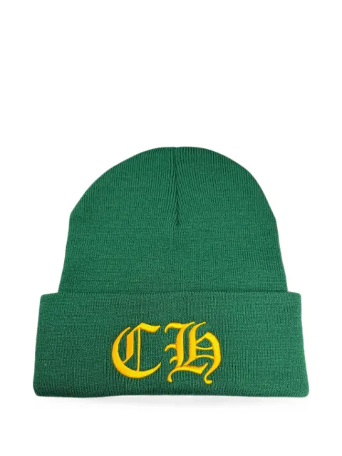 Chrome Hearts logo-embroidered beanie hat Green CHRM1446