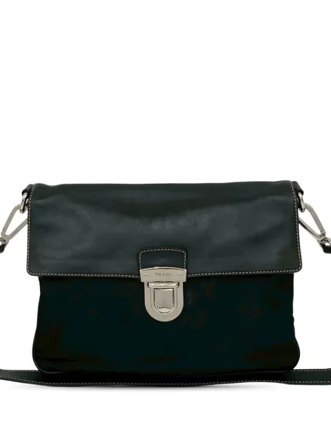 Prada Pre-Owned 2013-2026 Tessuto Messenger Bag crossbody bag Black PFER3AYGGG67QSGA