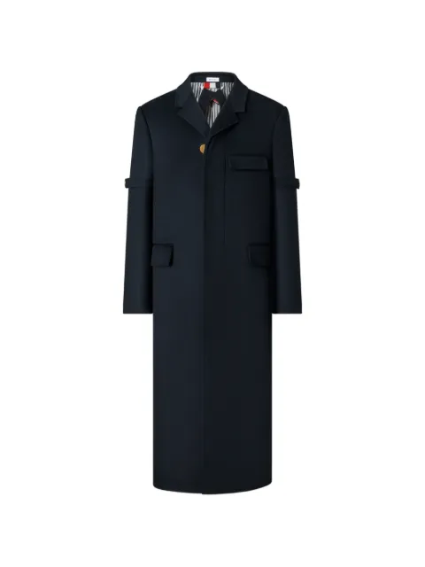 Thom Browne cashmere Chesterfield overcoat Blue MOC978A05387