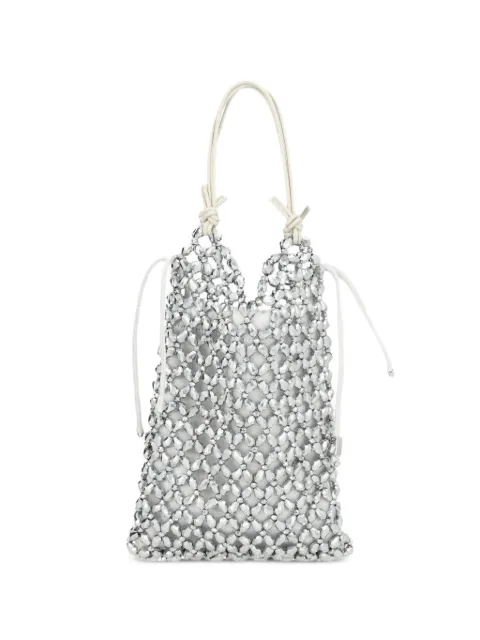 STAUD Karla crystal-embellished clutch bag Silver H26P4020AC
