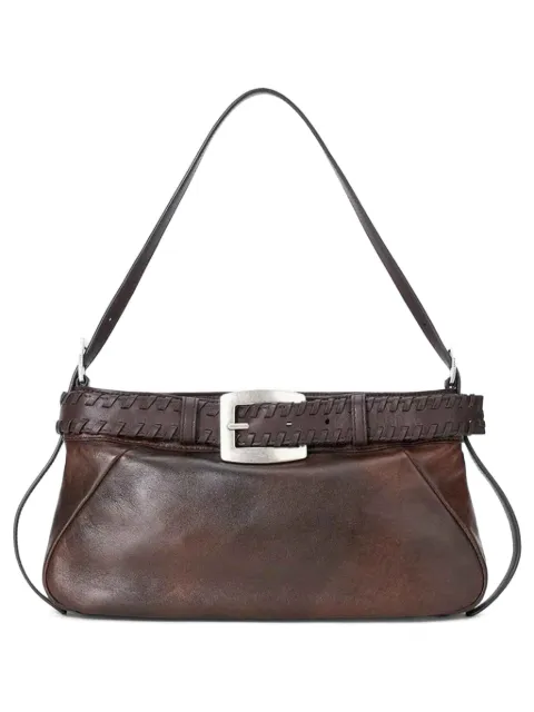 STAUD Brooklyn buckled leather shoulder bag Brown H26P6054DS