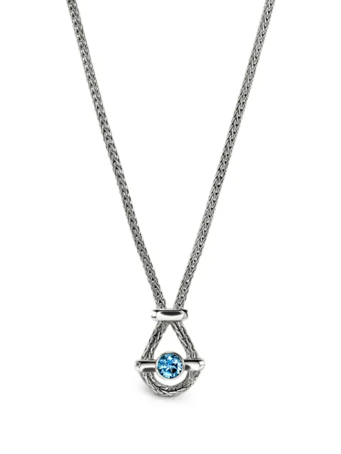 John Hardy Icon blue topaz necklace Silver NBS973171SBT