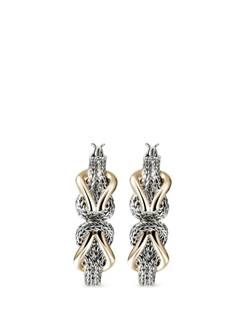 John Hardy Infinite Love Knot hoop earrings Silver EZZ97350